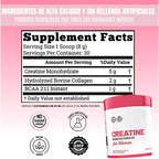 MONOHIDRATO DE CREATINA PARA MUJERES CON COLÁGENO – Energía y belleza en un solo suplemento